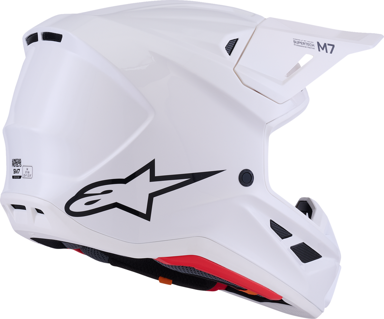 ALPINESTARS SM7 Helmet - Solid - Gloss White - XL 8301426-2180-XL