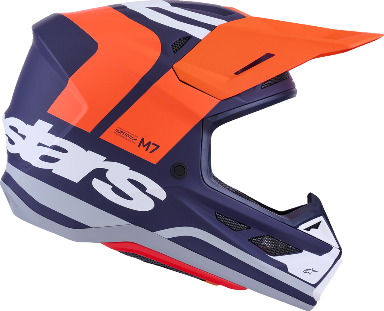 ALPINESTARS SM7 Helmet - Core - Matte Orange/Blue - Medium 8301826-408-M