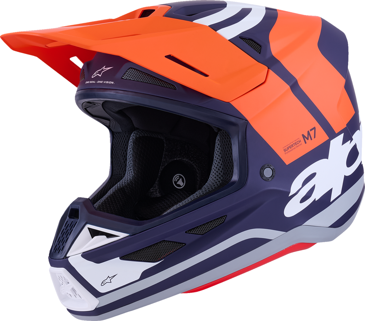 ALPINESTARS SM7 Helmet - Core - Matte Orange/Blue - XL 8301826-408-XL