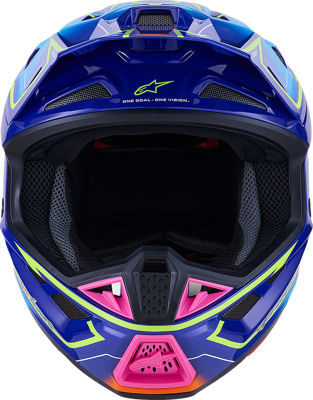 ALPINESTARS SM7 Helmet - Cast - Gloss/Blue/Pink/Yellow Fluo - 2XL 8302626-7254-XXL