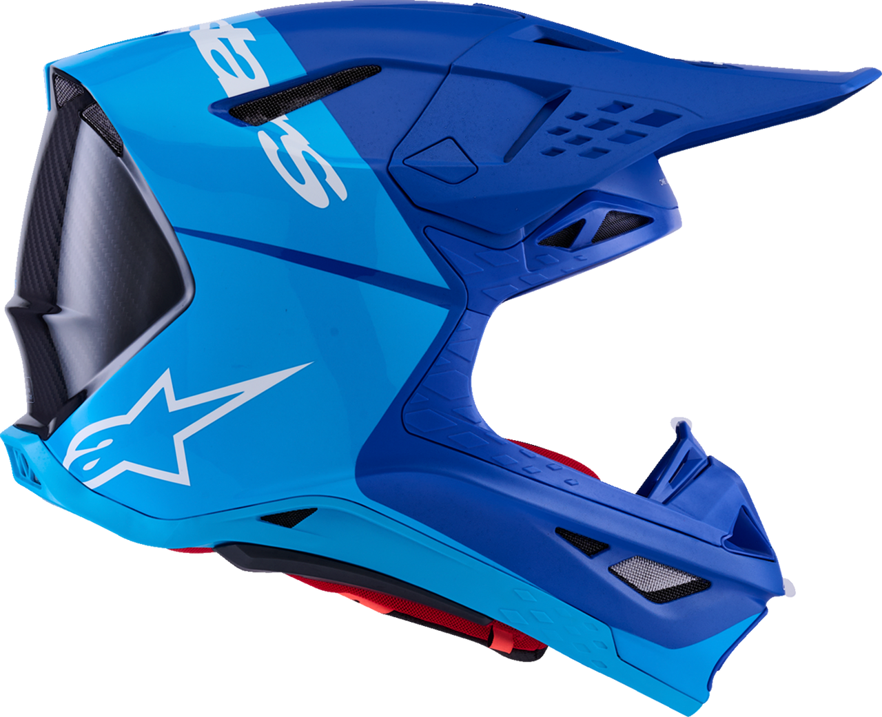 ALPINESTARS Supertech M10 Helmet - Flood - MIPS® - Blue/Black Carbon - XS 8301023-7282-XS