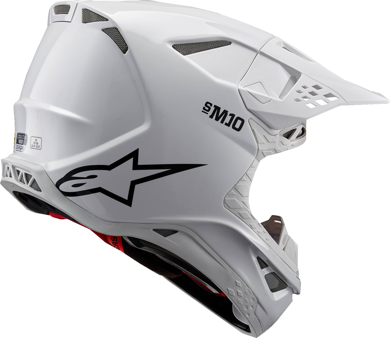 ALPINESTARS Supertech M10 Helmet - Solid - MIPS® - Gloss White - Small 8300323-2180-S