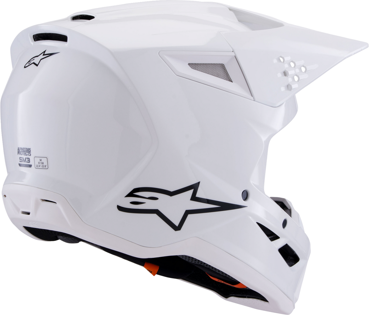 ALPINESTARS SM3 Helmet - Solid - Gloss White - XL 8300326-2180-XL