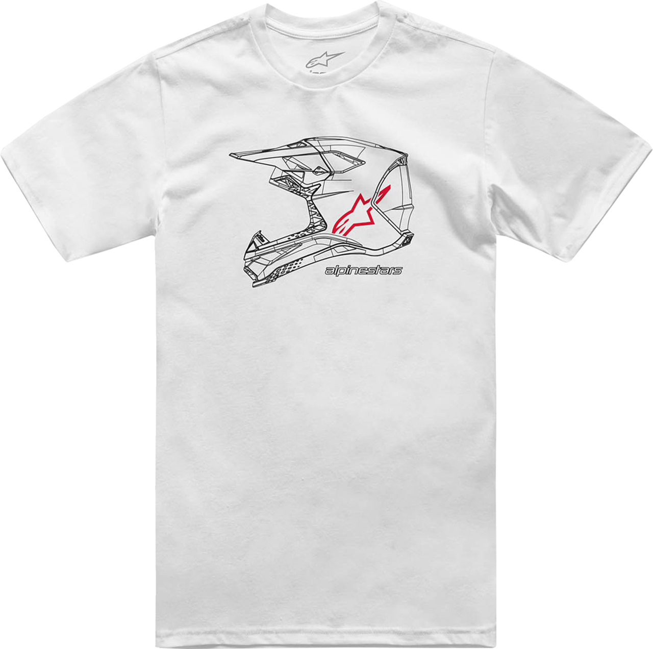 ALPINESTARS MX Helmet T-Shirt - White - XL 1214-73116-20-XL