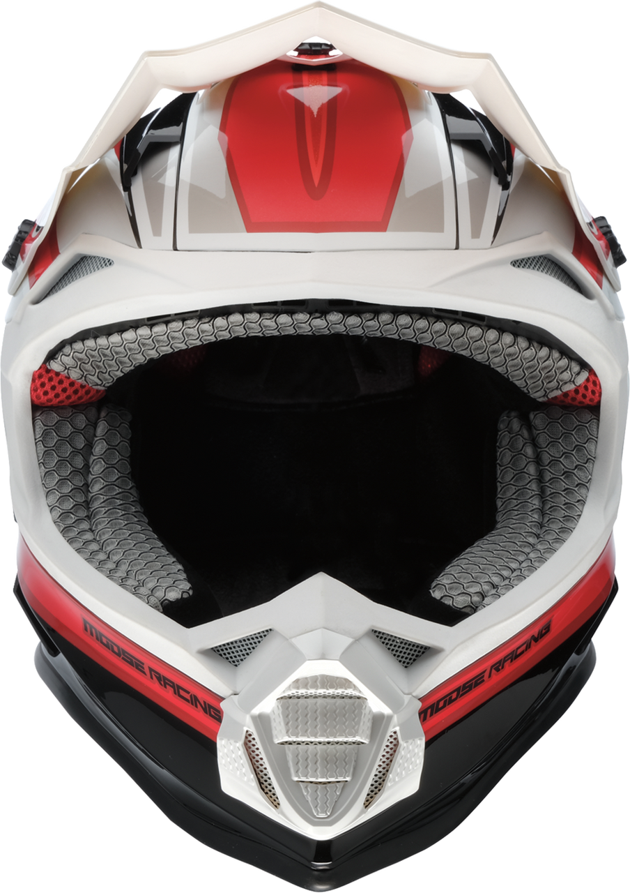 MOOSE OFFROAD MR3 Helmet - F.A.F. - White/Black/Red - Medium 0110-8934