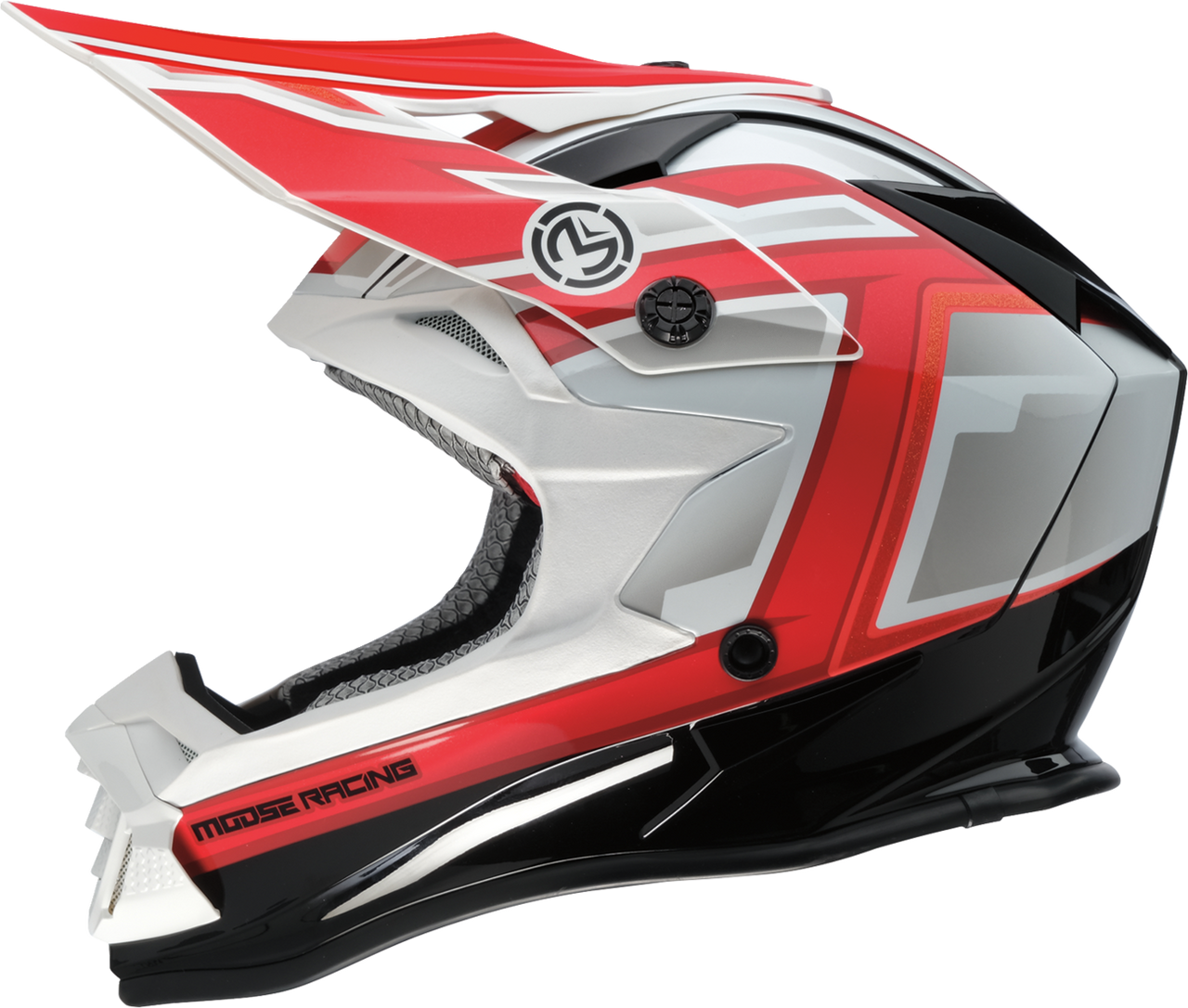 MOOSE OFFROAD MR3 Helmet - F.A.F. - White/Black/Red - XL 0110-8939