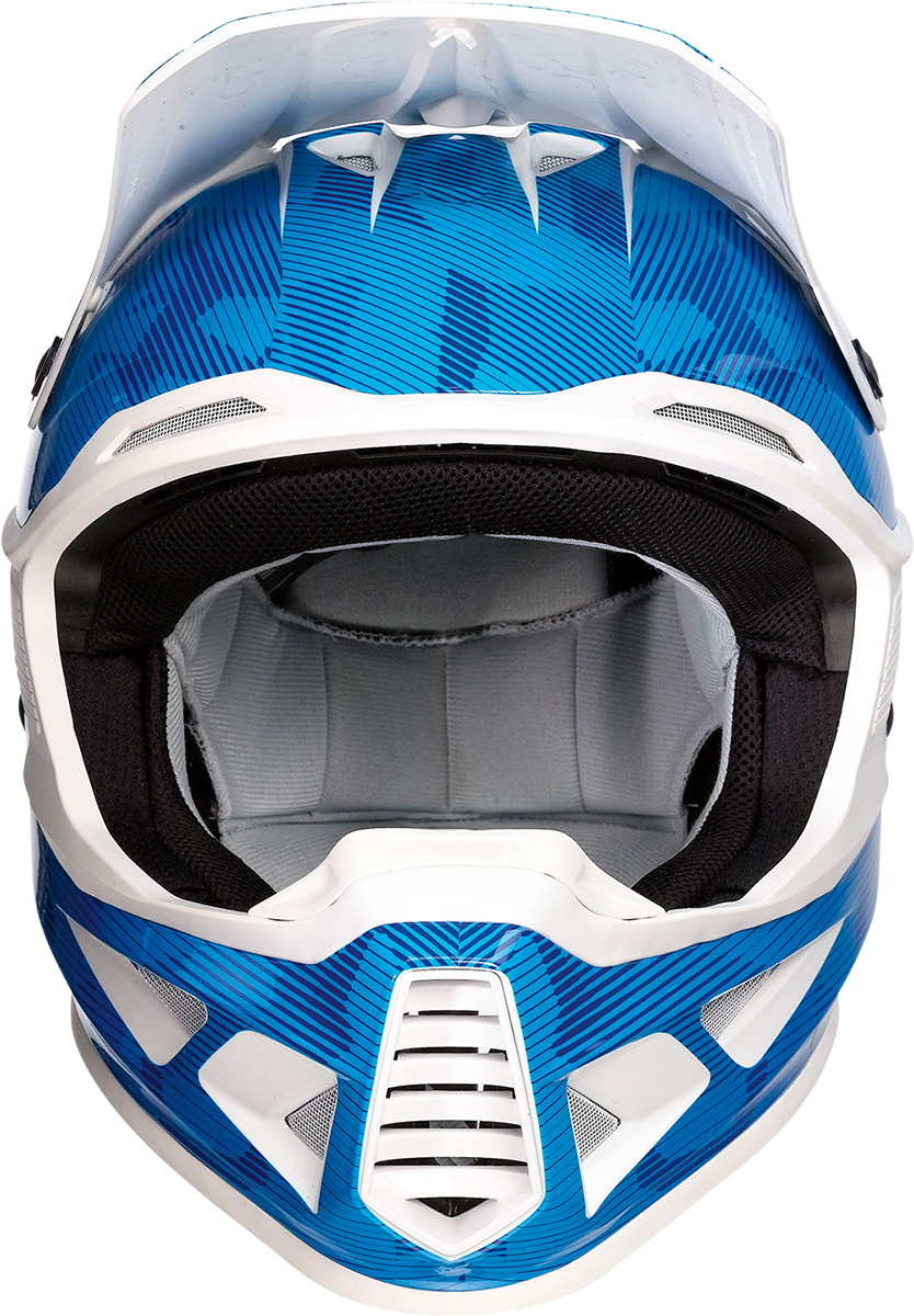 MOOSE OFFROAD F.I. Helmet - Agroid Camo - MIPS® - Blue/White - Large 0110-7769
