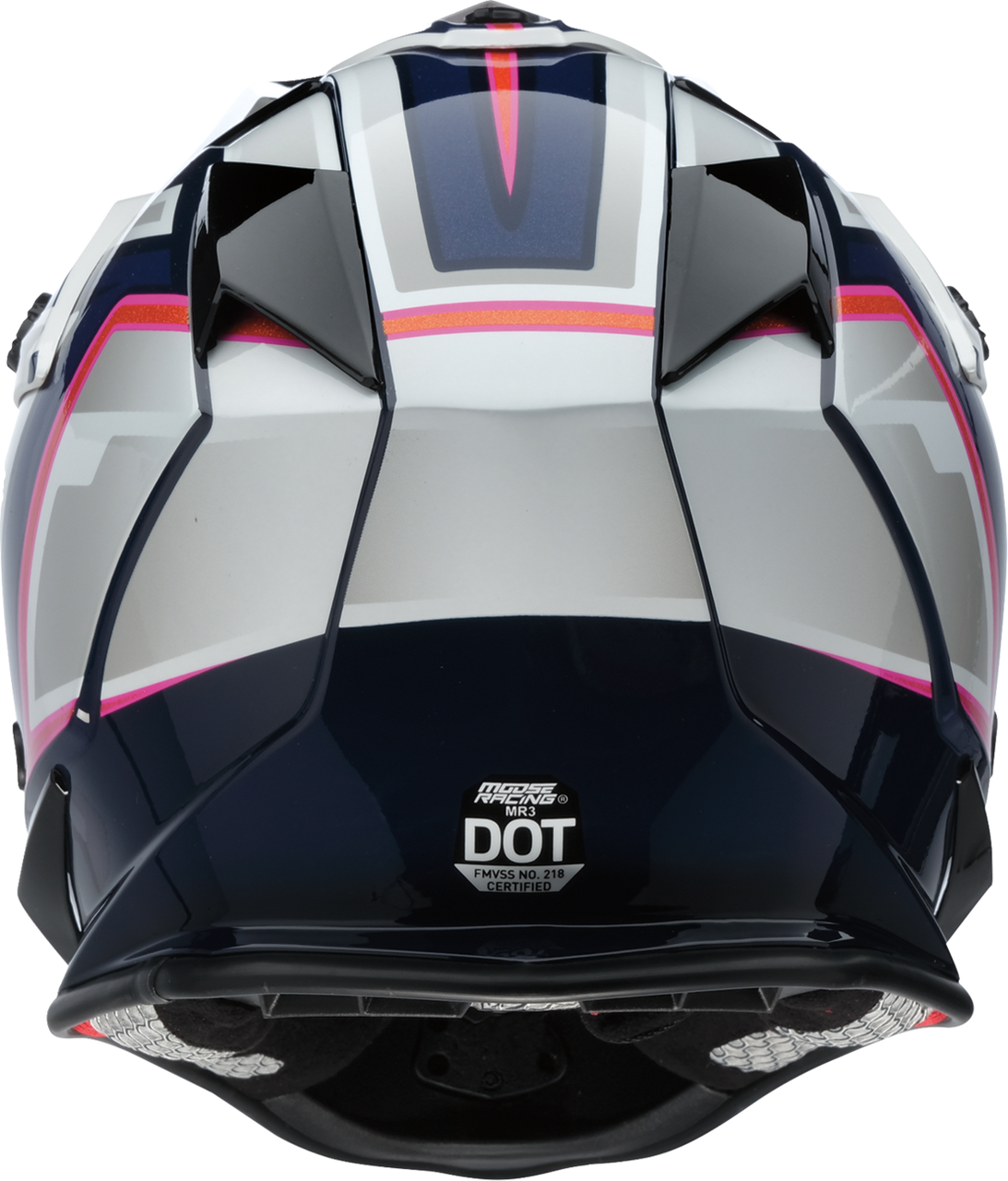 MOOSE OFFROAD MR3 Helmet - F.A.F. - White/Navy/Pink - 2XL 0110-8952