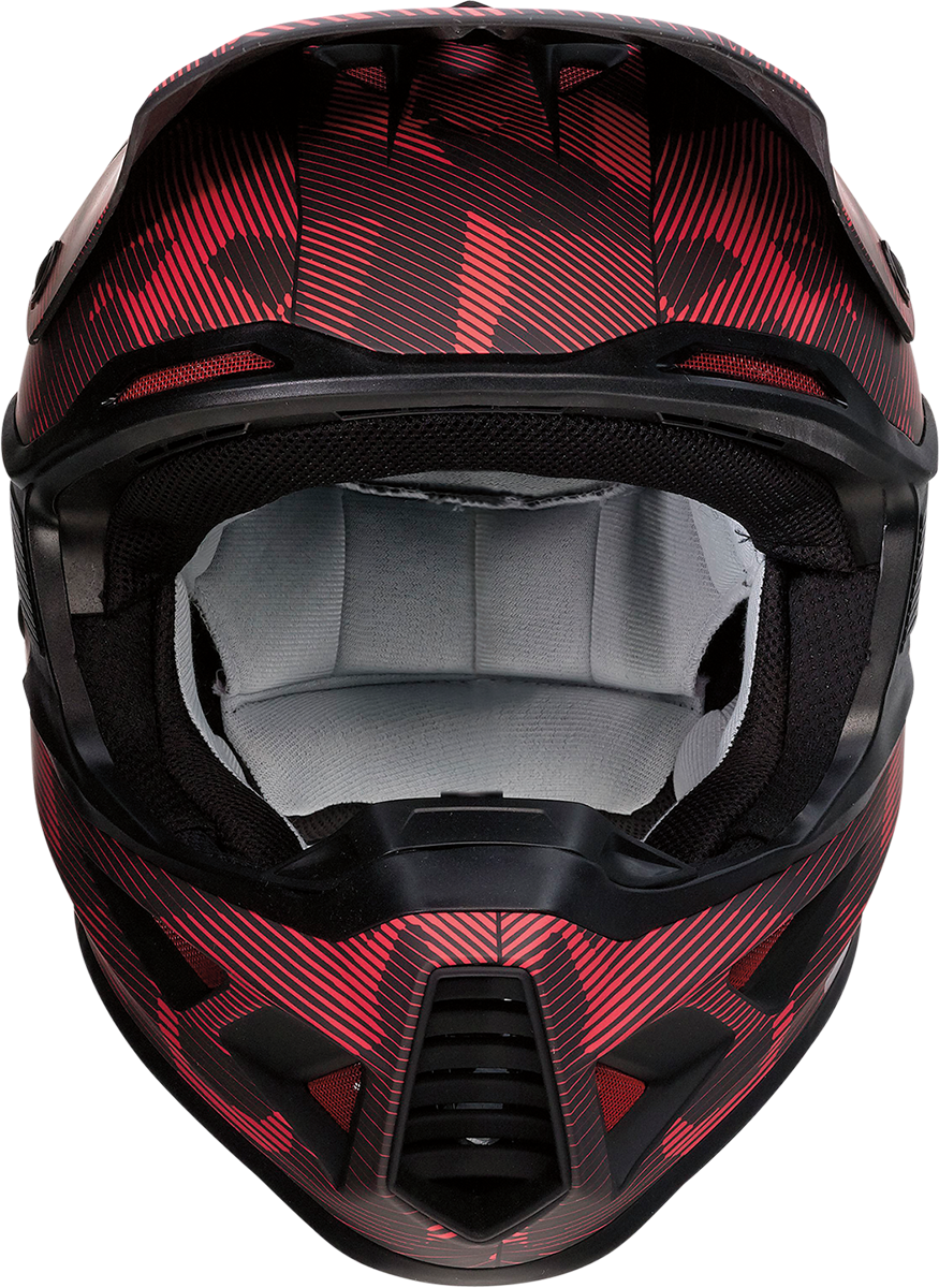 MOOSE OFFROAD F.I. Helmet - Agroid Camo - MIPS® - Red/Black - 2XL 0110-7764