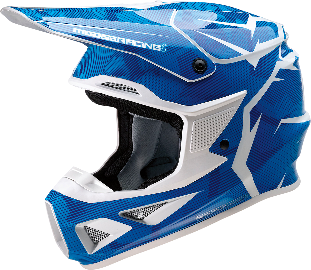 MOOSE OFFROAD F.I. Helmet - Agroid Camo - MIPS® - Blue/White - XL 0110-7770