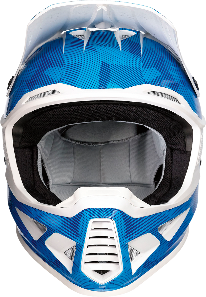 MOOSE OFFROAD F.I. Helmet - Agroid Camo - MIPS® - Blue/White - XL 0110-7770