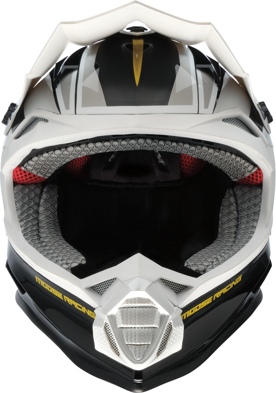 MOOSE OFFROAD MR3 Helmet - F.A.F. - White/Black/Gold - XL 0110-8931
