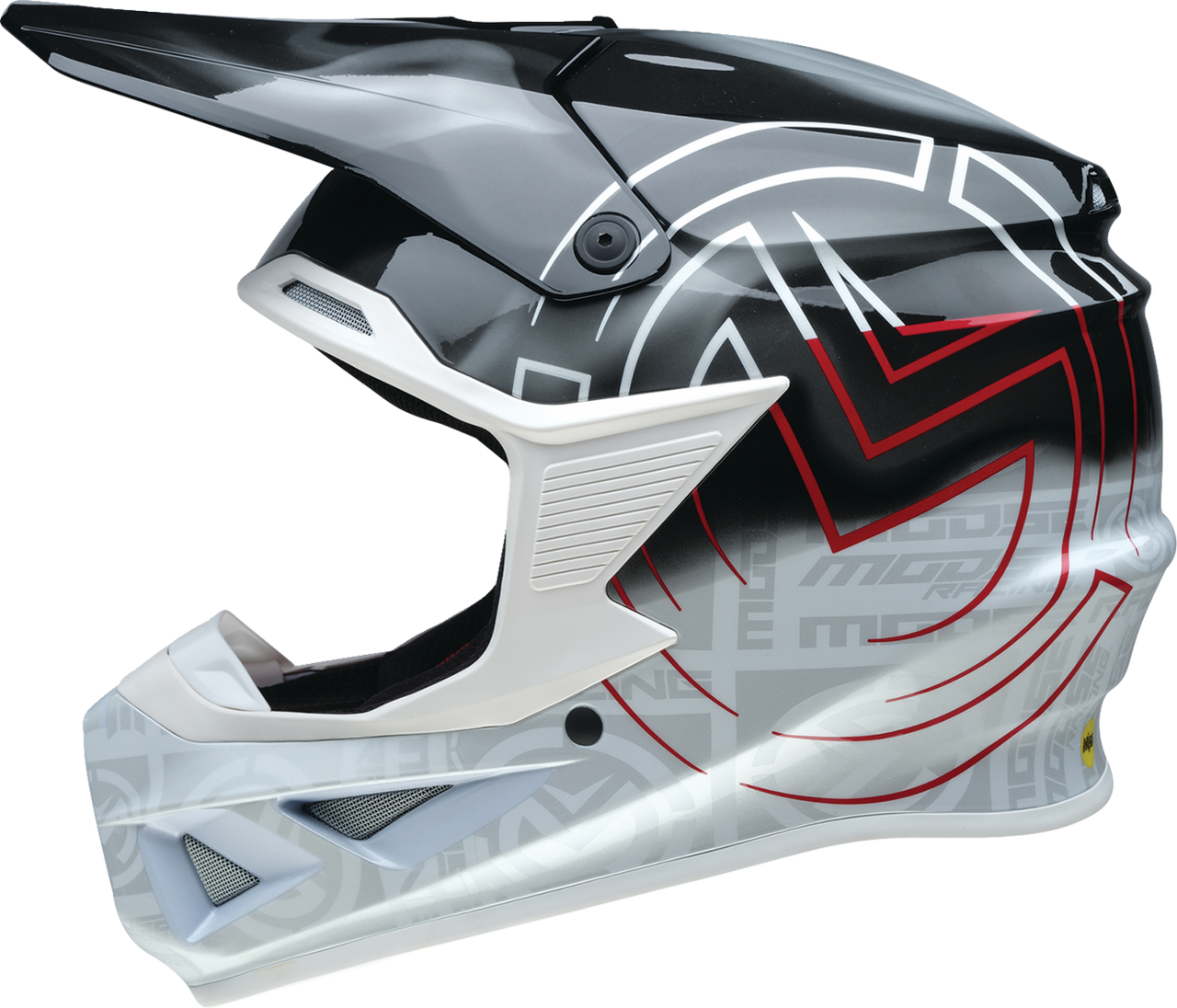MOOSE OFFROAD F.I. 2.0 Helmet - Deceit - MIPS® - Black/White/Red - XL 0110-7993