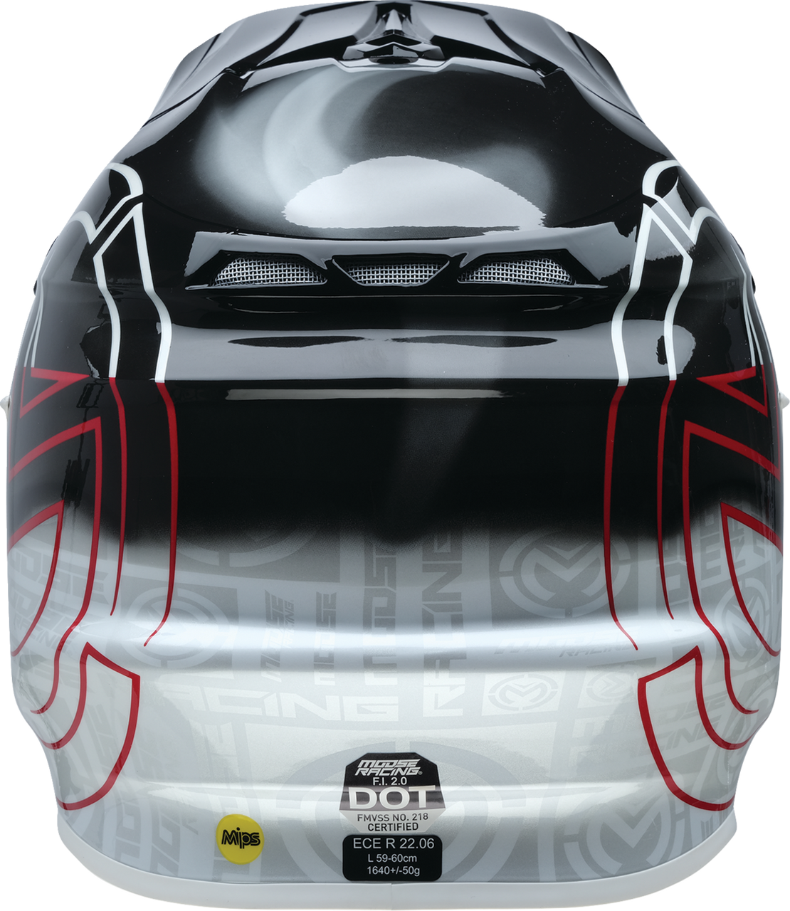 MOOSE OFFROAD F.I. 2.0 Helmet - Deceit - MIPS® - Black/White/Red - XL 0110-7993