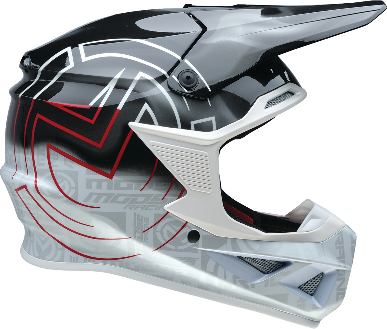 MOOSE OFFROAD F.I. 2.0 Helmet - Deceit - MIPS® - Black/White/Red - XL 0110-7993