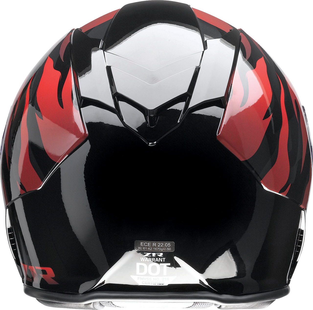Z1R Warrant Helmet - Panthera - Black/Red - Medium 010115207