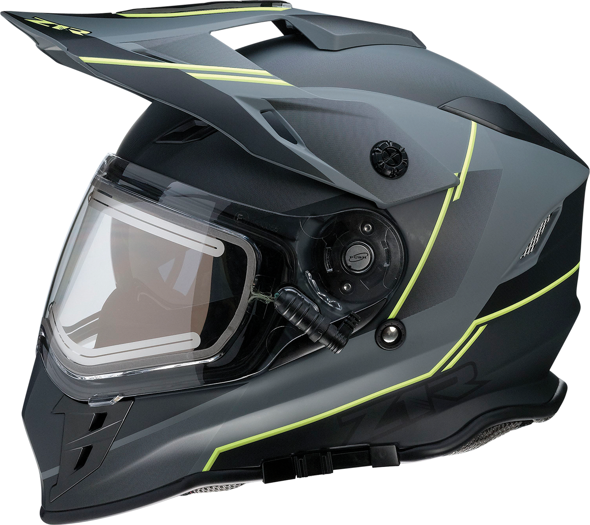 Z1R Range Snow Helmet - Bladestorm - Electric - Dual Pane - Gray/Black/Hi-Viz Yellow - Small 0101-14066