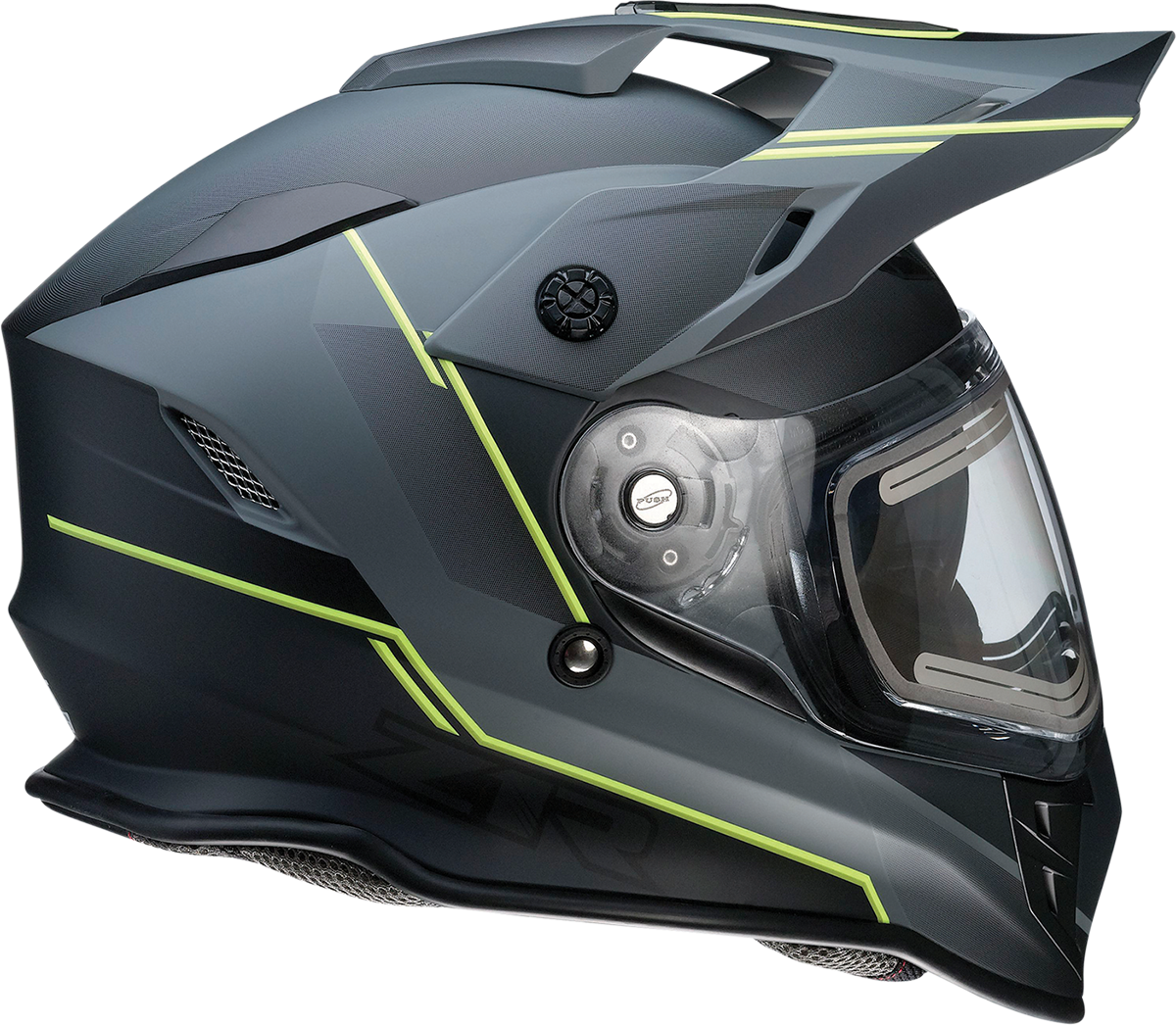 Z1R Range Snow Helmet - Bladestorm - Electric - Dual Pane - Gray/Black/Hi-Viz Yellow - Small 0101-14066