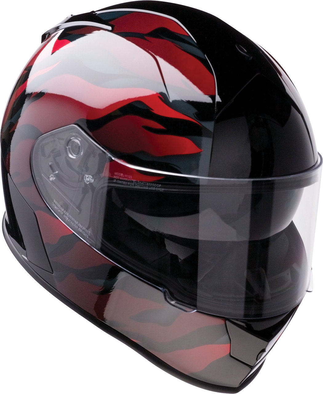Z1R Warrant Helmet - Panthera - Black/Red - Small 010115206