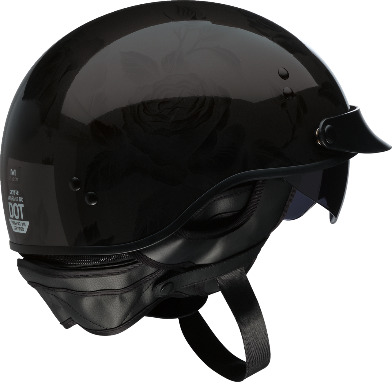 Z1R Vagrant NC Helmet - Rose - Black - XS 0103-1450