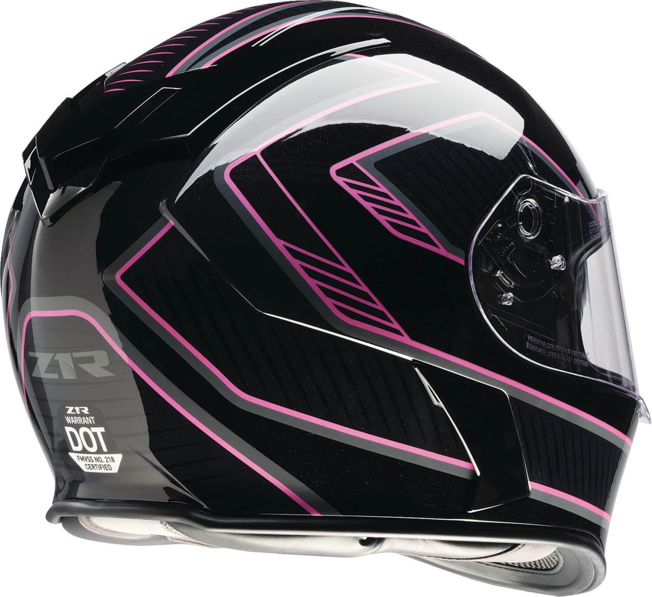 Z1R Warrant Helmet - Amplify - Black/Pink - Medium 0101-17906