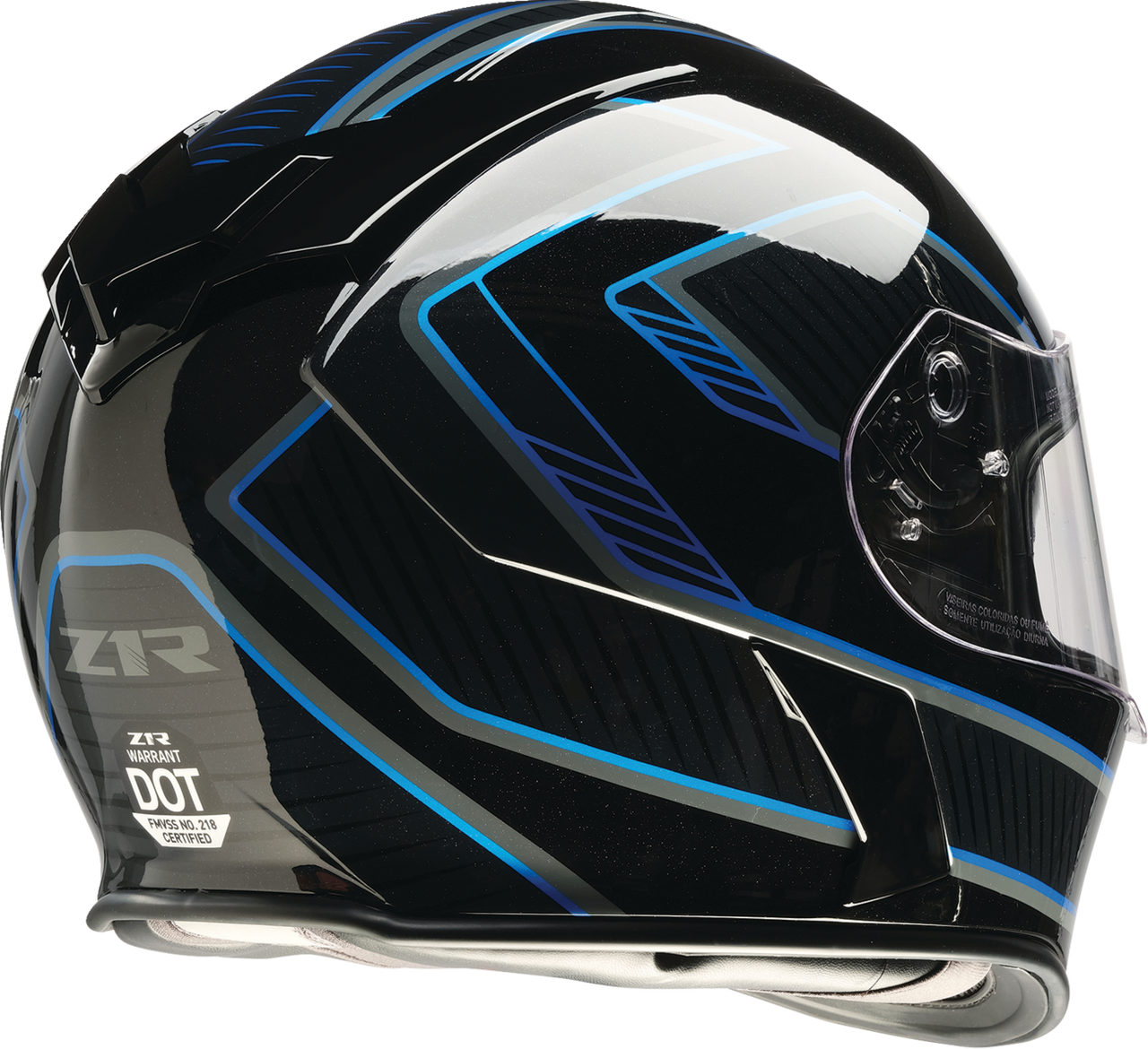 Z1R Warrant Helmet - Amplify - Black/Blue - Medium 0101-17887