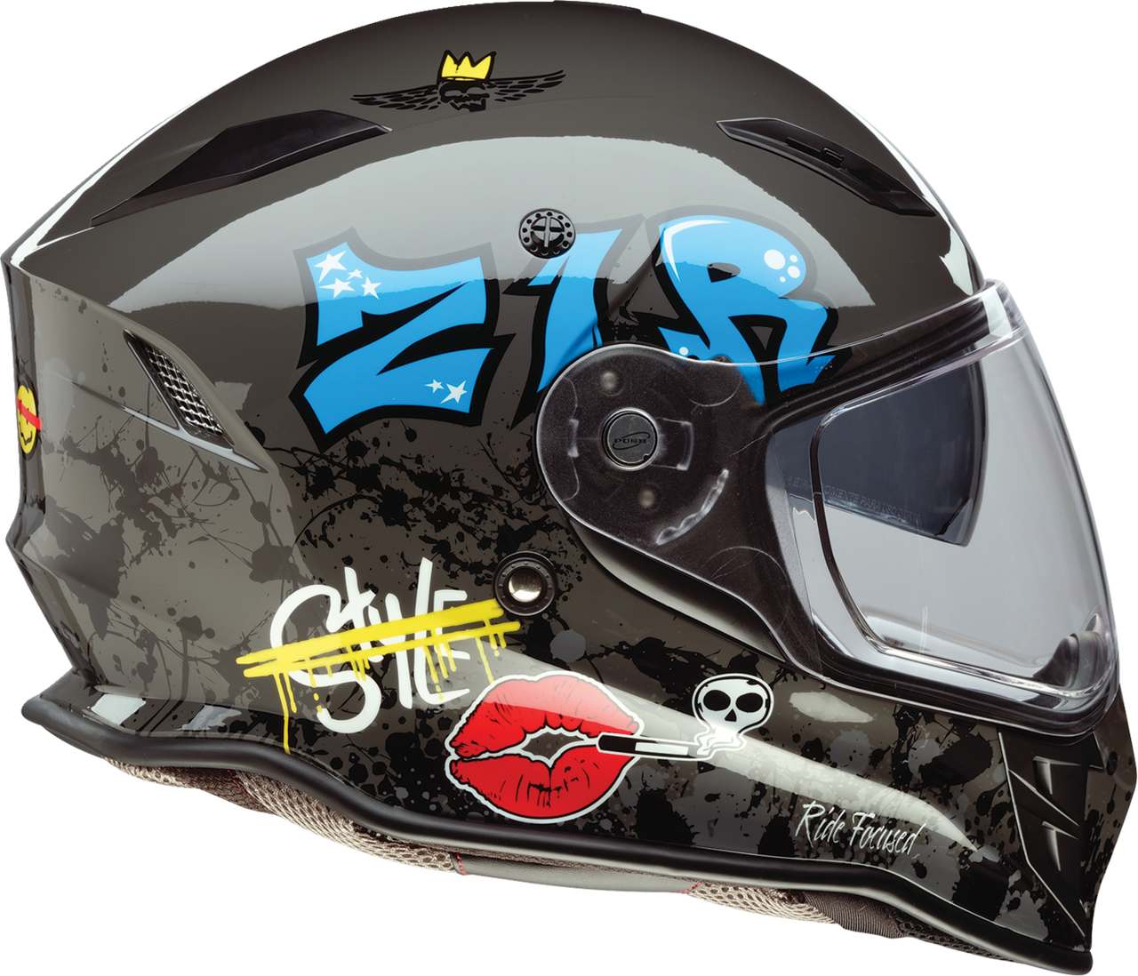 Z1R Nemesis Helmet - Distro - Gray - Large 0101-17860