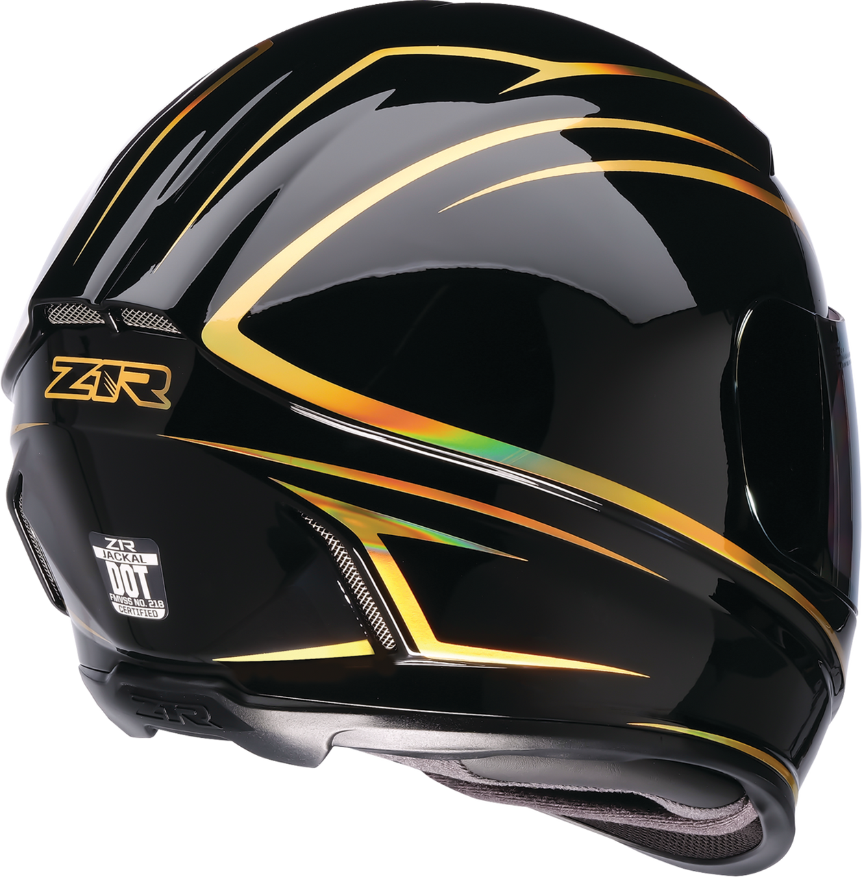 Z1R Jackal Helmet - Foil - Black/Gold - Medium 0101-18406