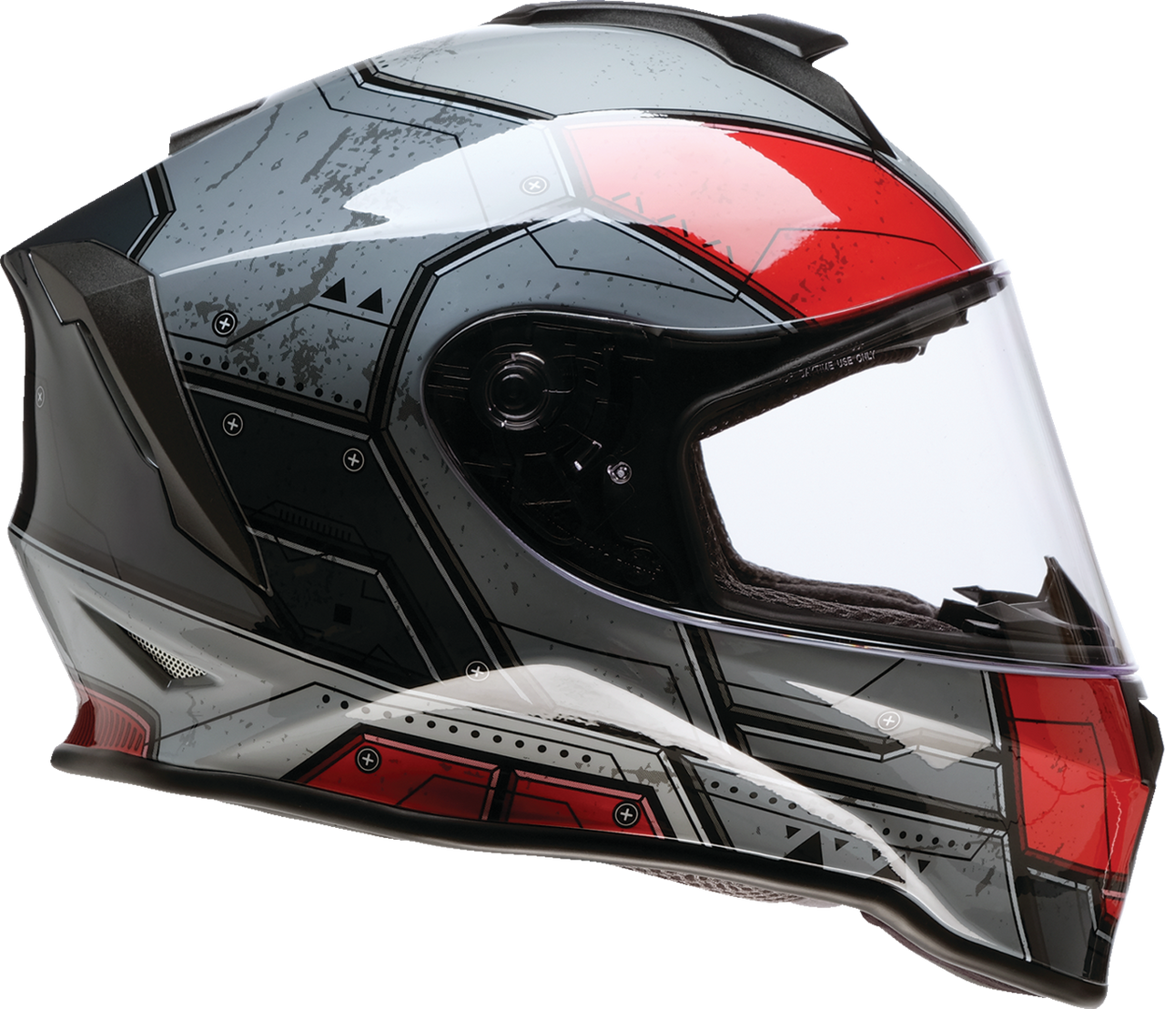 Z1R Youth Warrant 2.0 Helmet - Sentinel - Black/Red - Medium 0102-0290