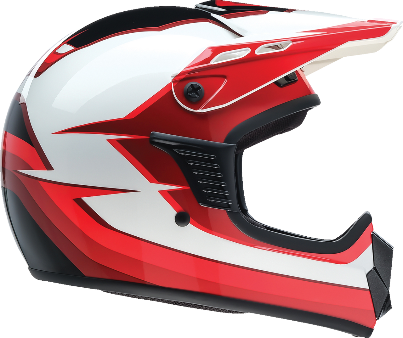 Z1R Youth Dirt Maxx Helmet - Vortex - Red/White - Large 0111-1719