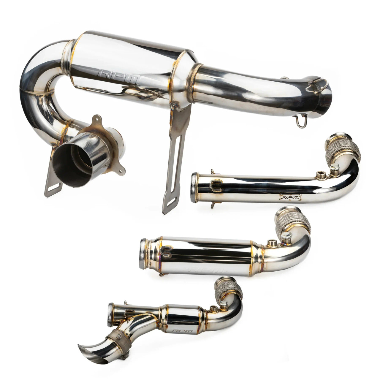 RPM X3 FULL 3" Exhaust Monster Core Muffler & Mid Pipe Can Am Maverick X3 Turbo, R, & RR 2017-2026