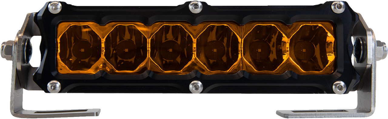 HERETIC Light Bar - 6" - Flood - Amber 50604