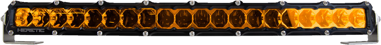 HERETIC Light Bar - 20" - Flood - Amber 52006