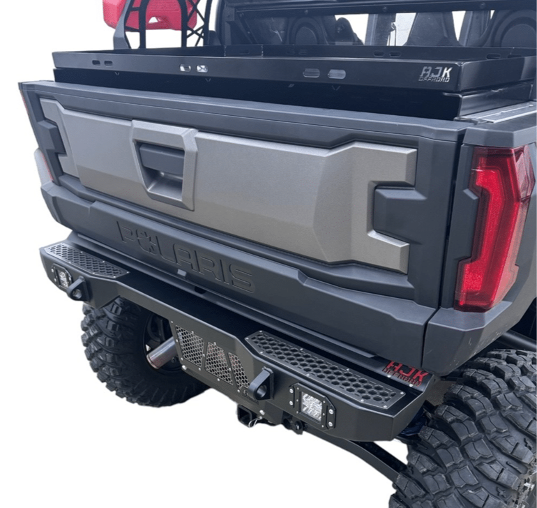 Polaris Xpedition Rear Bumper by AJK Offroad High Right Angle View