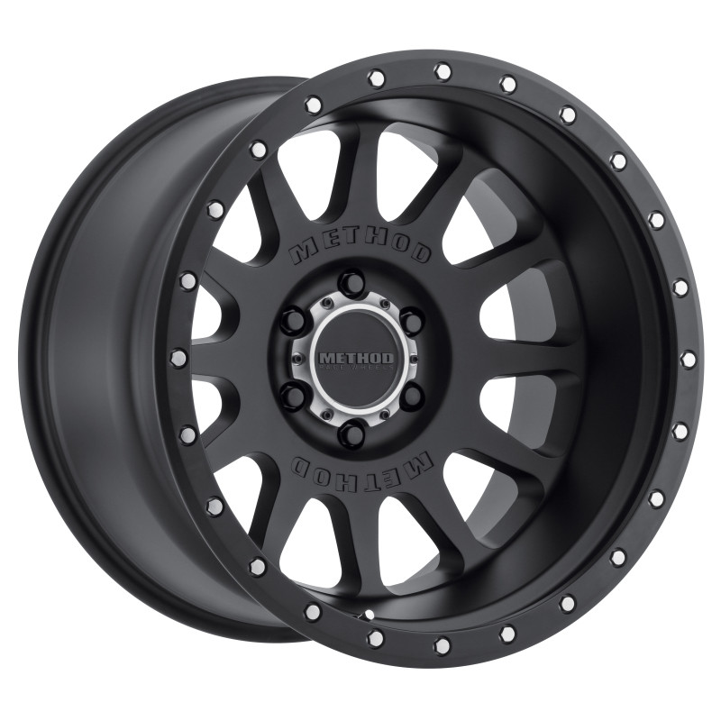 Method MR605 NV 20x10 -24mm Offset 6x135 87mm CB Matte Black Wheel