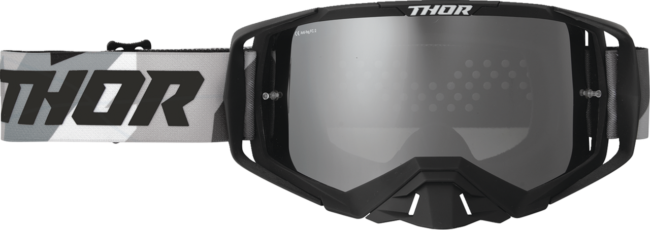 THOR Activate Goggle - Brave - Black/Camo - Silver Mirror Lens 2601-3701