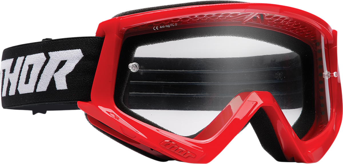THOR Youth Combat Goggle - Racer - Red/Black 2601-3048