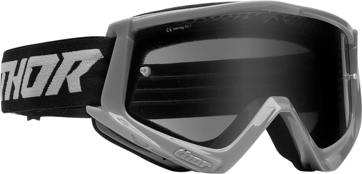 THOR Combat Sand Goggle - Racer - Gray/Black - Smoke Lens 2601-2694