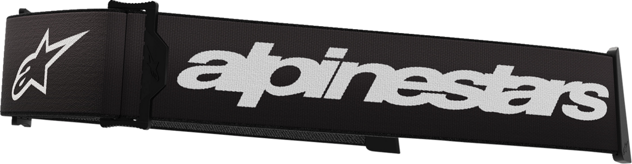 ALPINESTARS GOGGLES Supertech Goggle Strap - Black/White 9400125-12