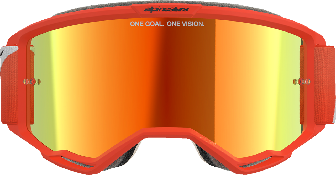 ALPINESTARS GOGGLES Vision 5 Goggle - Corp - Orange - Red Mirror Lens 5101825-480