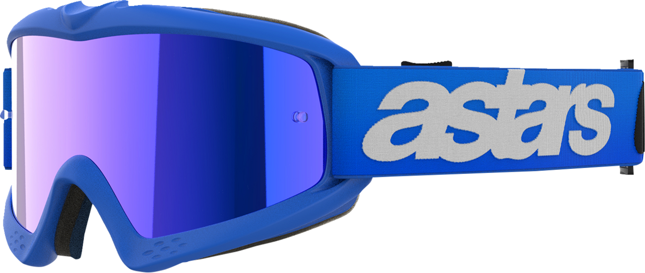 ALPINESTARS GOGGLES Youth Vision Goggle - Blaze - Blue - Blue Mirror Lens 5140425-7271