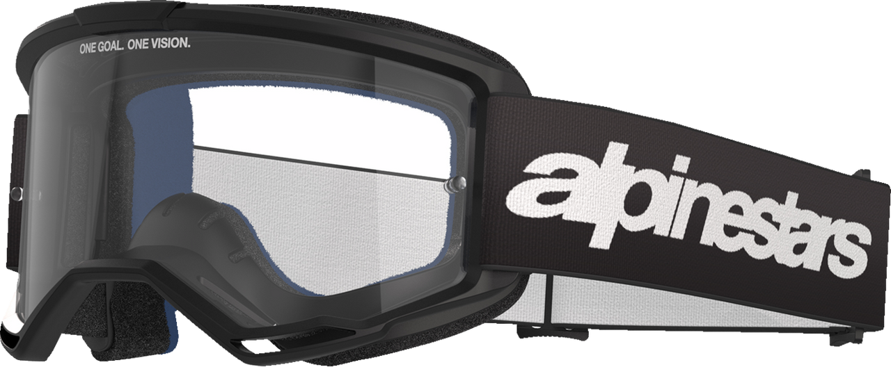 ALPINESTARS GOGGLES Vision 3 Goggle - Wordmark - Black - Clear Lens 5103325-1425