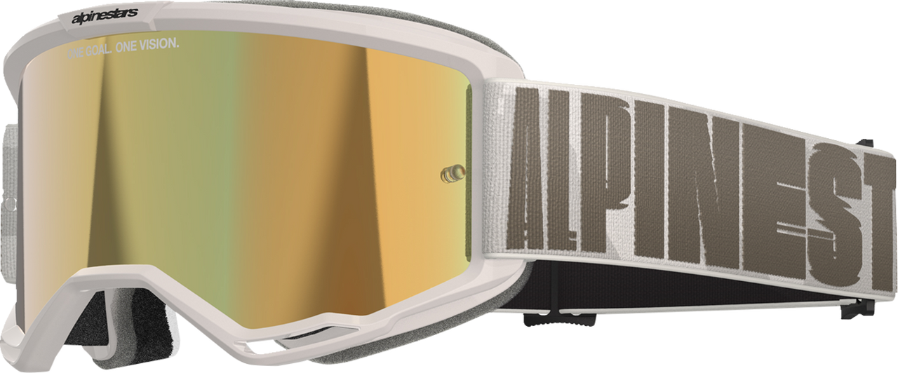 ALPINESTARS GOGGLES Vision 5 Goggle - Hollow - Wind - Gold Mirror Lens 5102225-7311