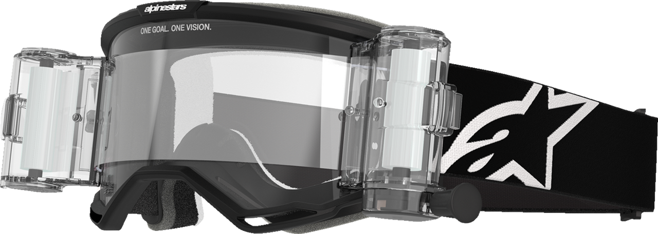 ALPINESTARS GOGGLES Vision 5 Roll-Off Goggle - Corp - Black - Clear Lens 5102825-1529