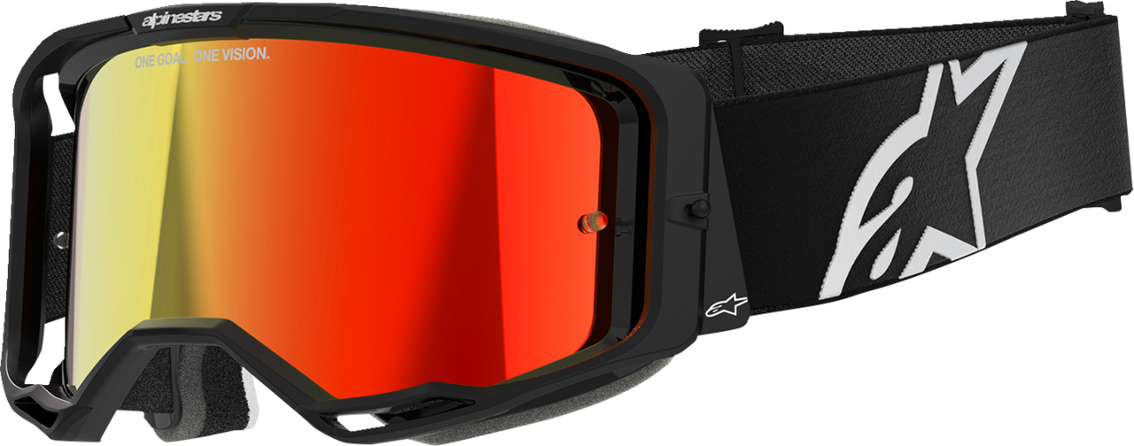 ALPINESTARS GOGGLES Vision 8 Goggle - Corp - Black - Red Mirror Lens 5101625-1446