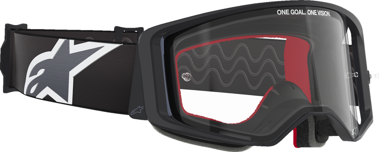 ALPINESTARS GOGGLES Supertech Goggle - Corp - Black/Gray - Clear Lens 5100125-1507