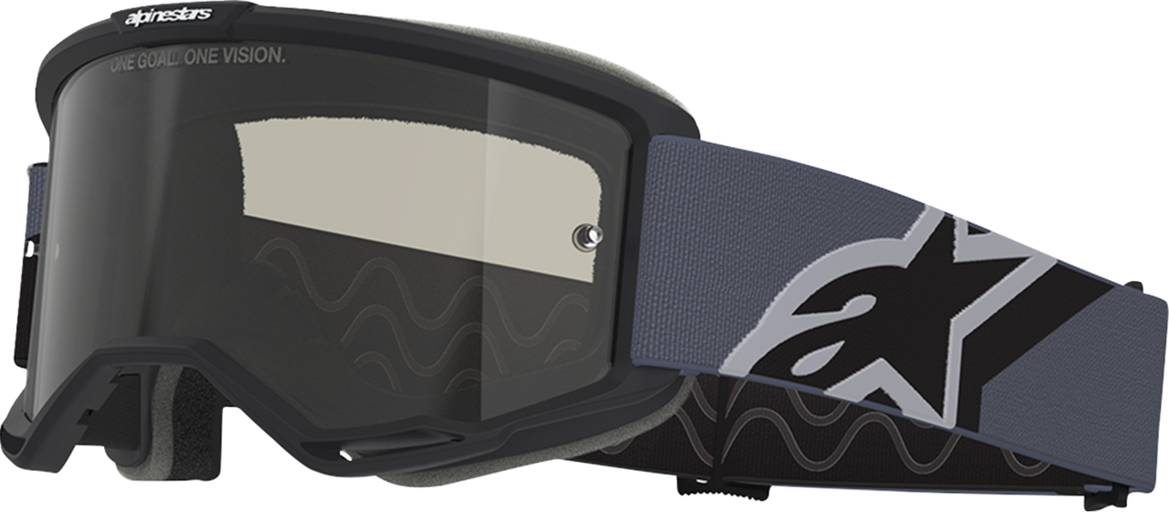 ALPINESTARS GOGGLES Vision Sand Goggle - Black/Gray - Dark Gray Smoke Lens 5100826-1572
