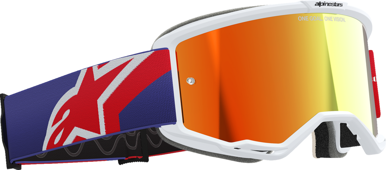 ALPINESTARS GOGGLES Vision 5 Goggle - Corp - Red/Purple - Red Mirror Lens 5101825-3154