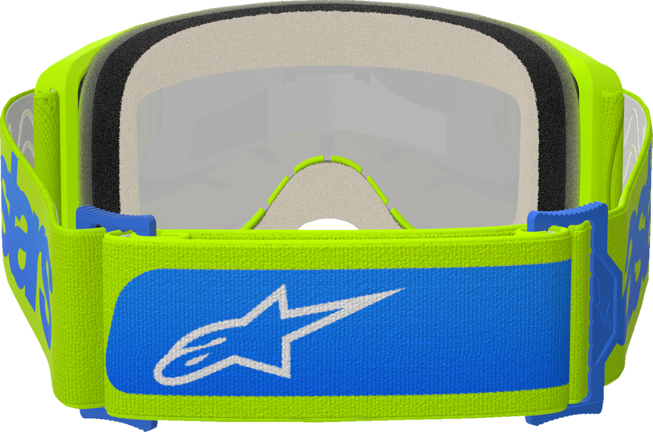 ALPINESTARS GOGGLES Vision 5 Goggle - Blaze - Yellow/Blue - Blue Mirror Lens 5102125-5007