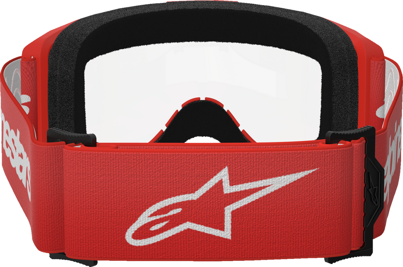 ALPINESTARS GOGGLES Vision 3 Goggle - Wordmark - Red - Clear Lens 5103325-3067